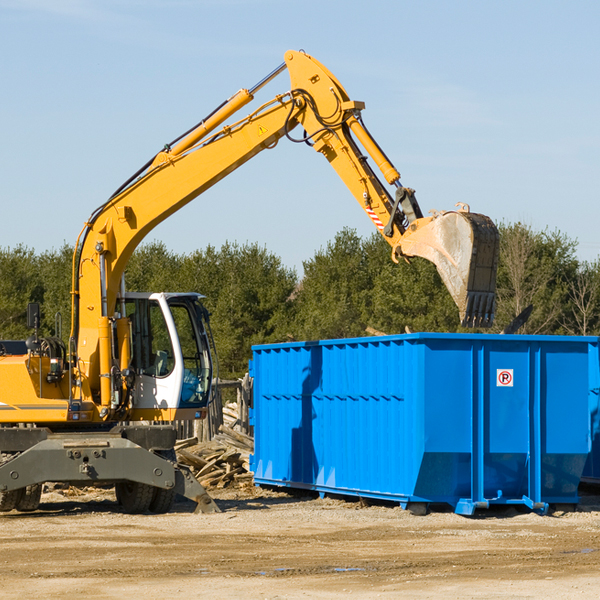 what size residential dumpster rentals are available in Cumberland OH